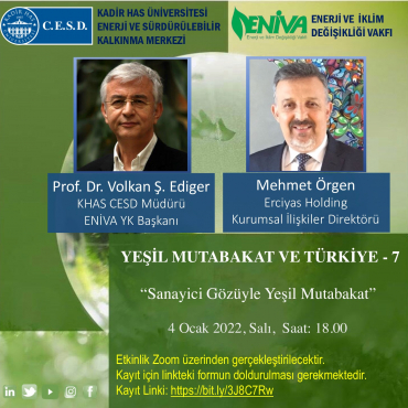 Yeşil Mutabakat ve Türkiye-7: Mehmet Örgen